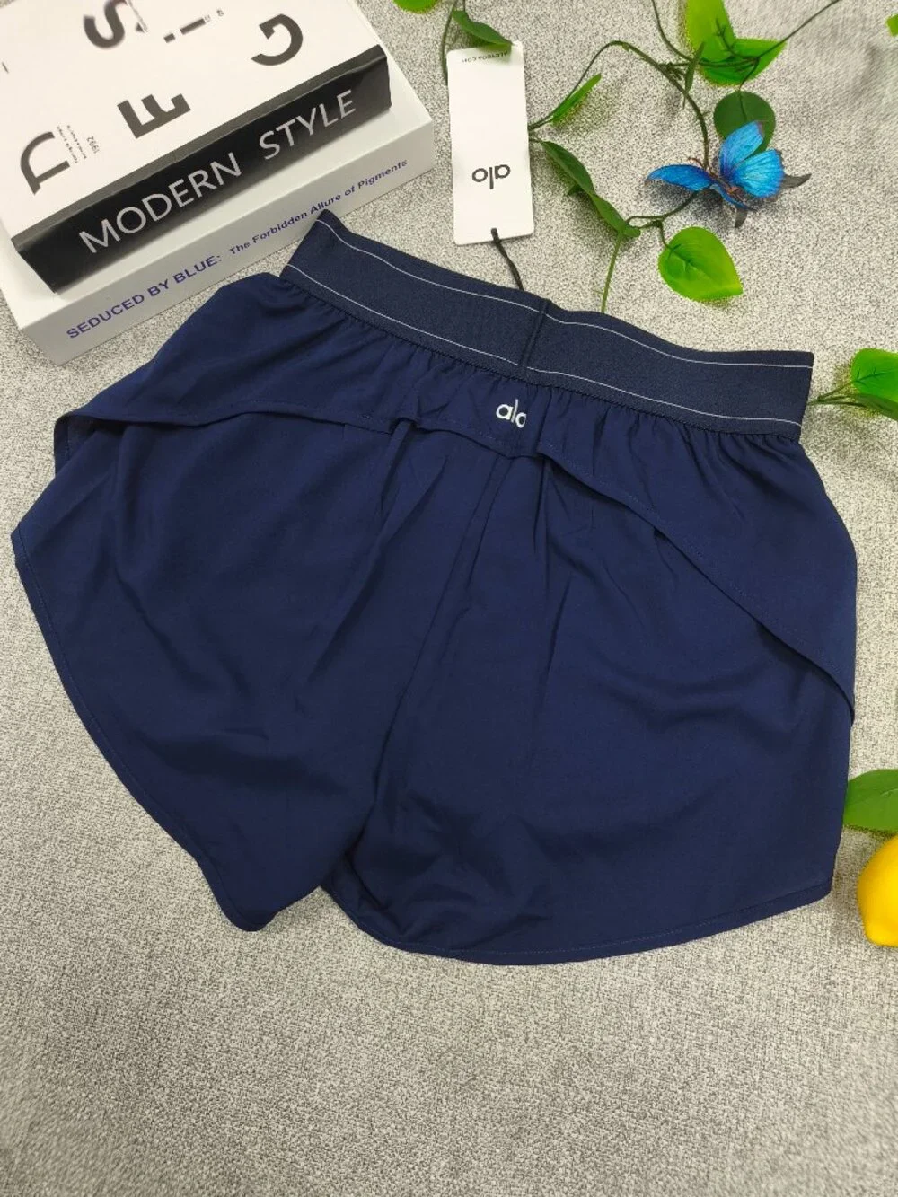 Navy ALO Yoga Match Point Athletic Shorts-New with Tags🎇Tennis Sports Daily😉
